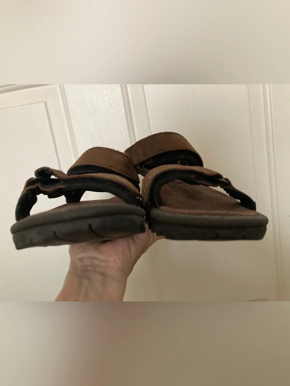 Vintage Men’s Teva Suede Hook & Loop Rugged Trail Sandals SN#6519 Men main image 4
